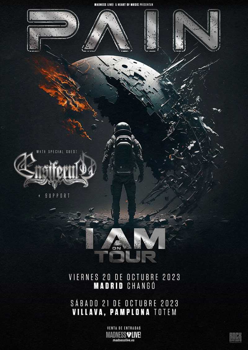 Fechas de Pain con Ensiferum en Madrid y Pamplona