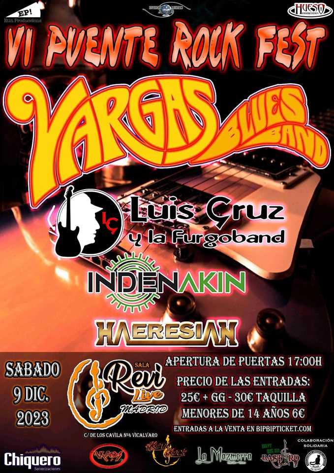 Este sábado 9 de diciembre el VI Puenterock Fest
