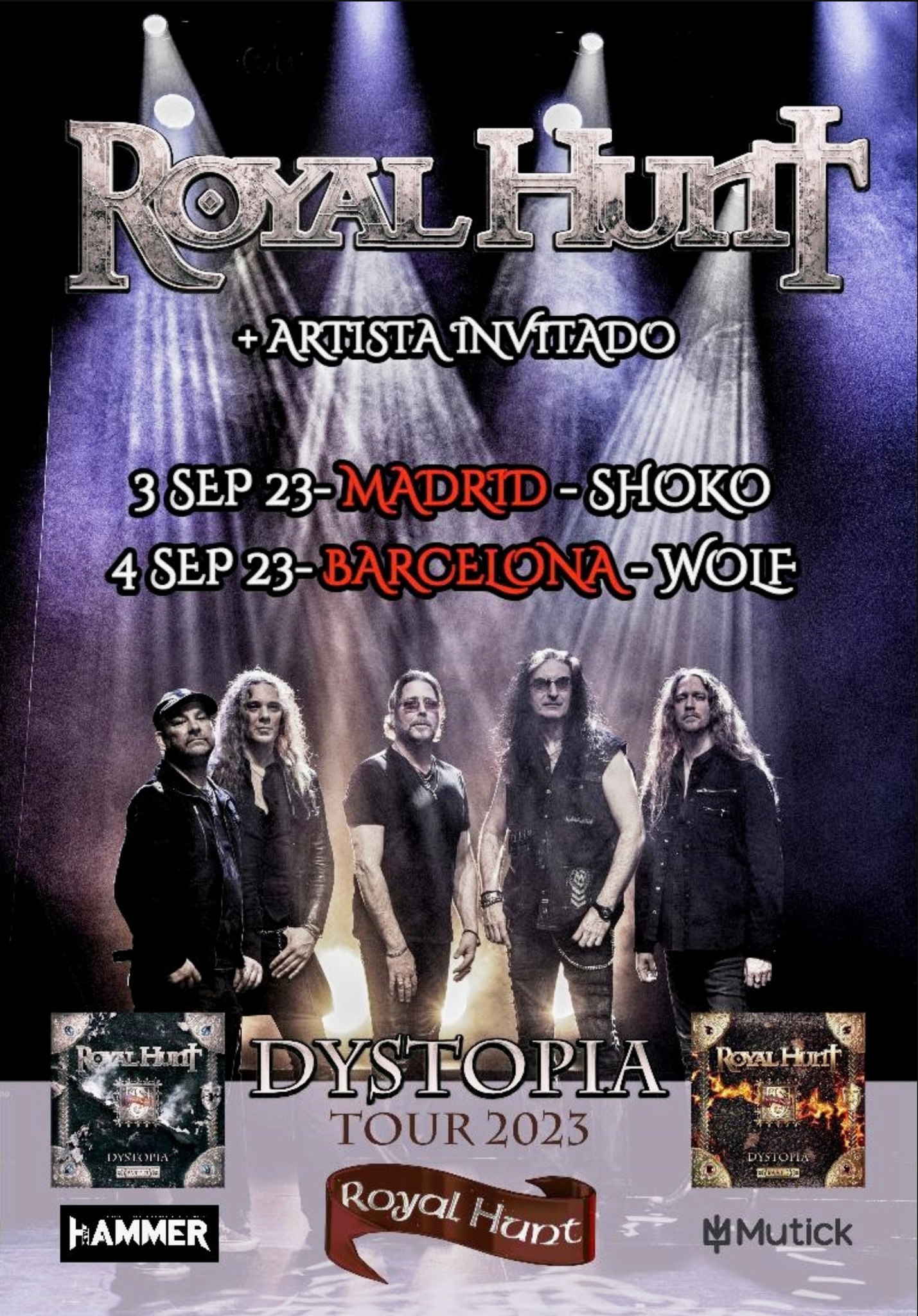 Fechas de Royal Hunt por España