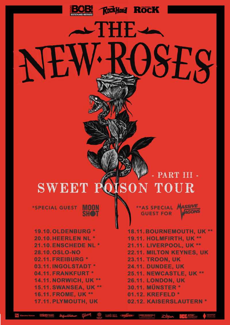 Tercera parte del tour europeo de The New Roses