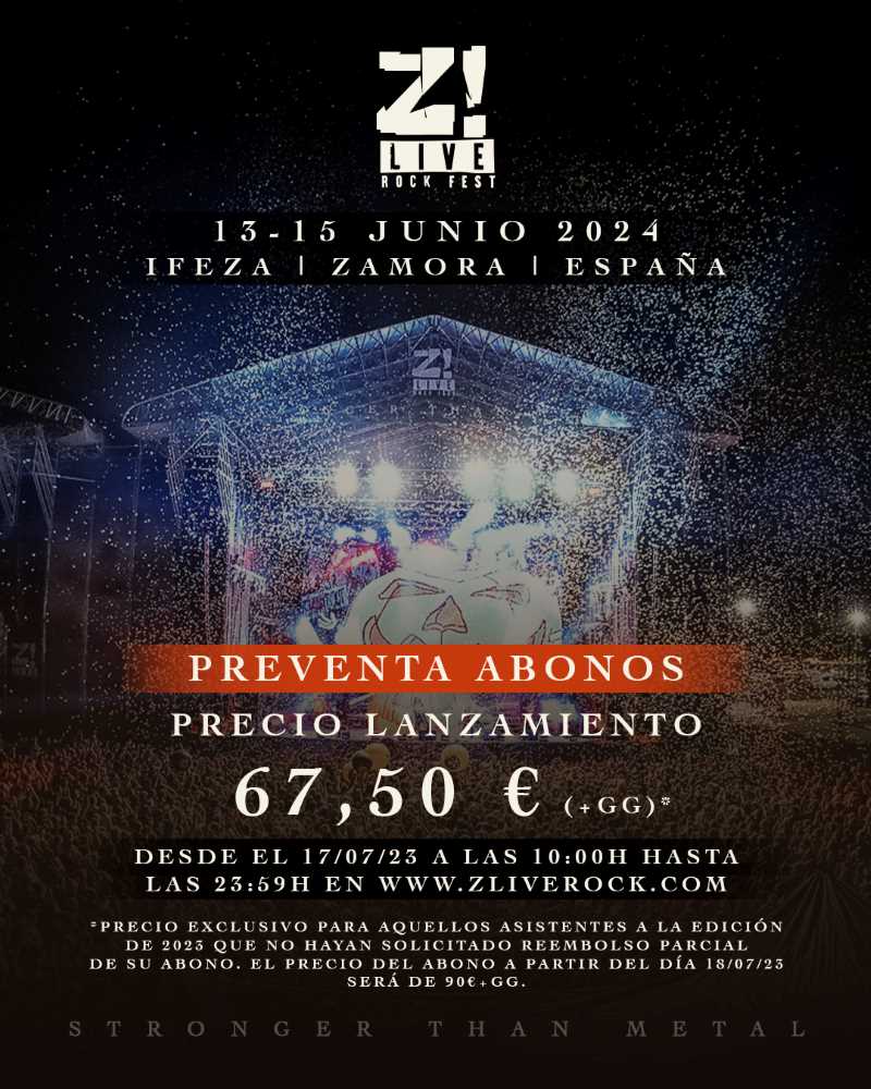 Fechas y venta de abonos del Z! Live 2024