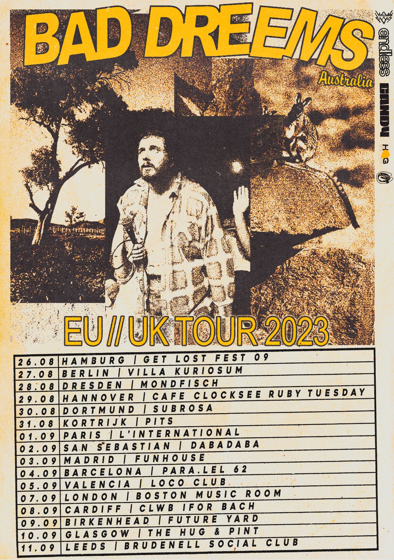 Fechas de la gira española de Bad//Dreems