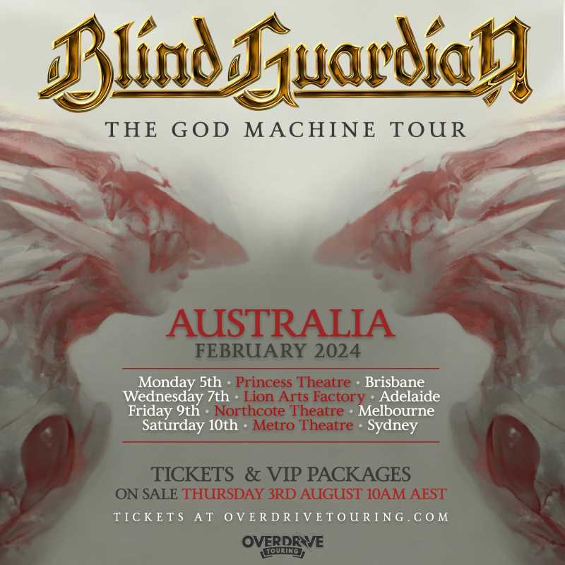 Fechas australianas de Blind Guardian en febrero de 2024