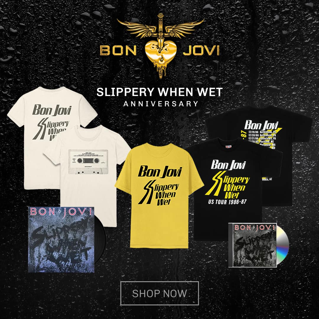 Bon Jovi lanza la nueva colección “Slippery When Wet Anniversary”