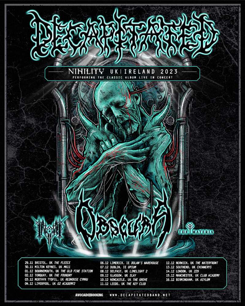 Gira europea de Obscura junto con Decapitated