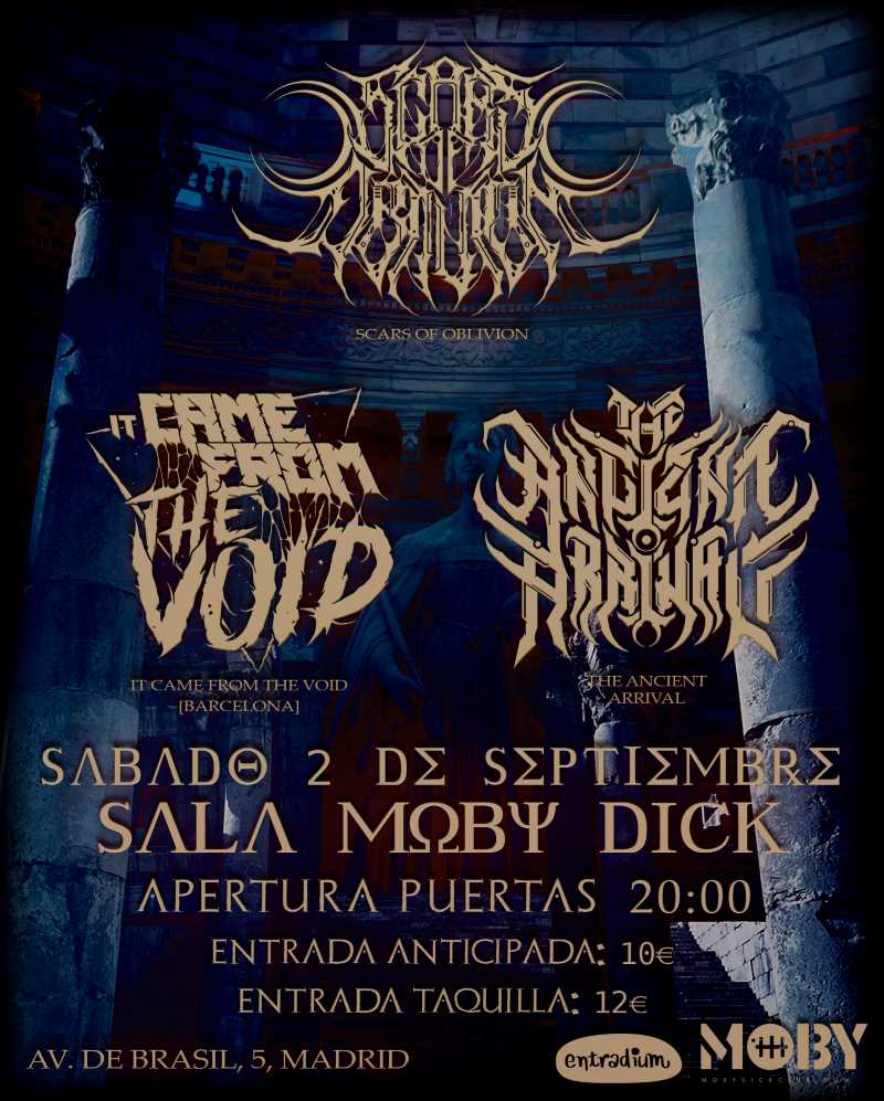 Scars of Oblivion este sábado 2 de septiembre en la sala Moby Dick de Madrid
