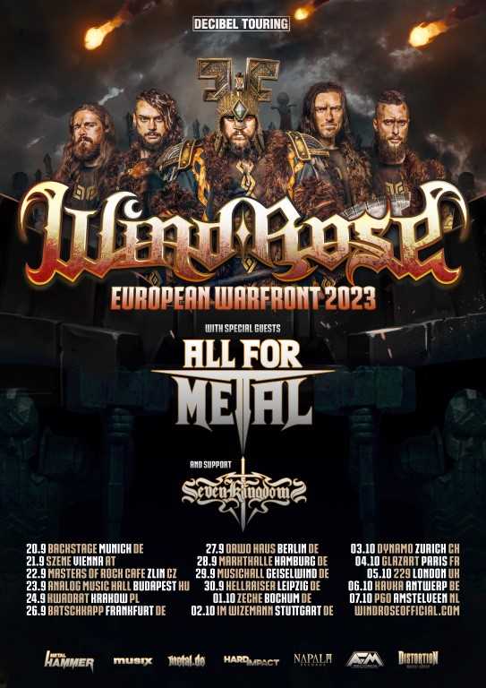 Wind Rose en gira europea con All For Metal