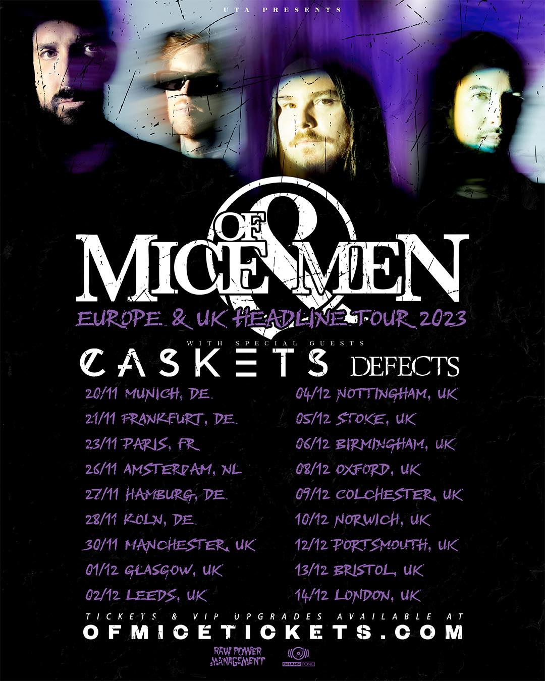 Gira confirmada de Of Mice & Men por el Reino Unido y Europa