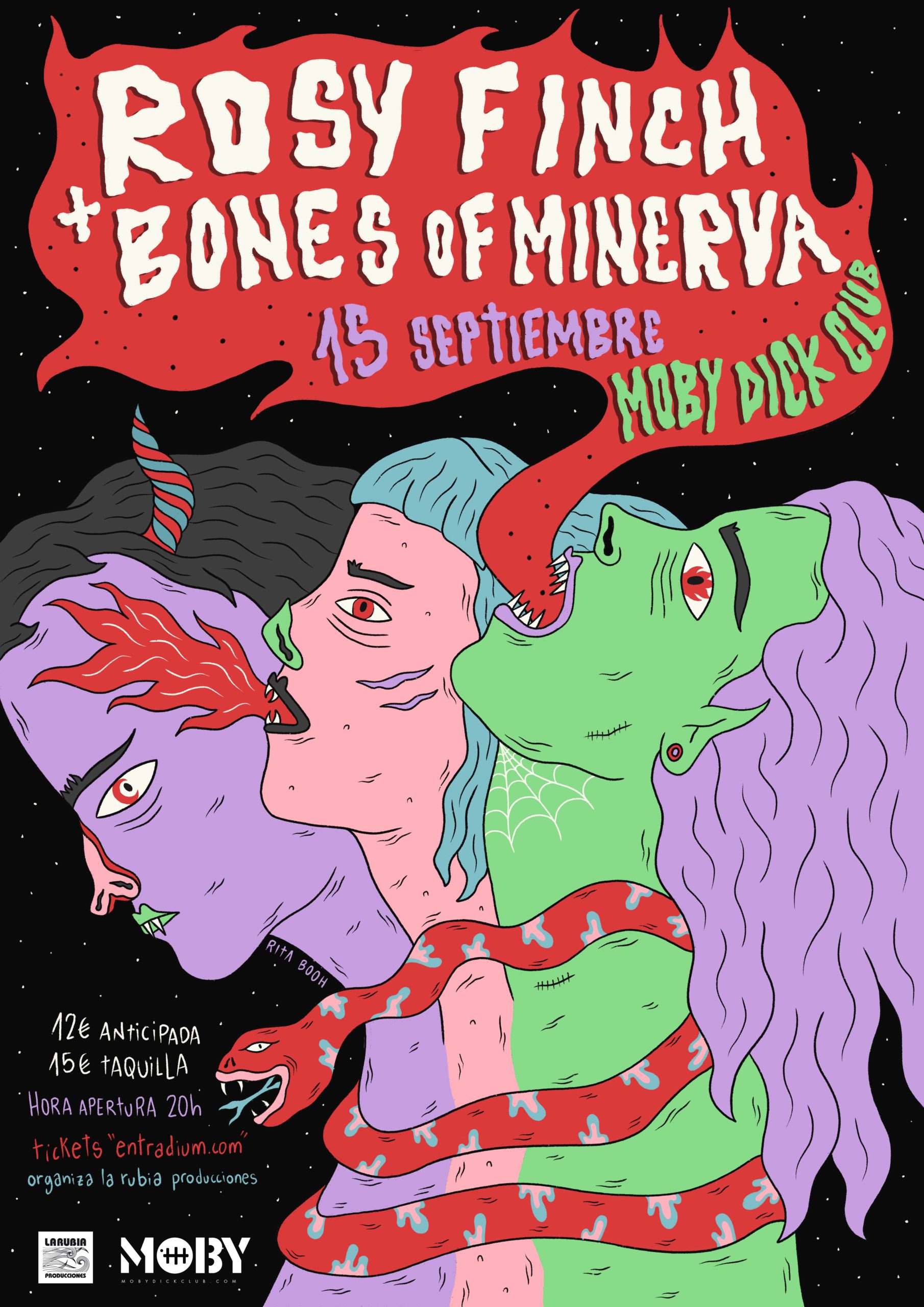 El viernes 15 de septiembre Rosy Finch y Bones of Minerva vuelven en concierto a Madrid