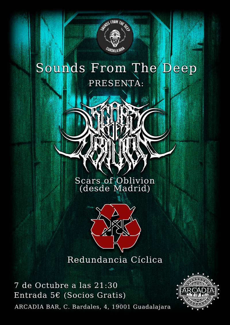 Concierto de Scars Of Oblivion en Guadalajara el 7 de octubre