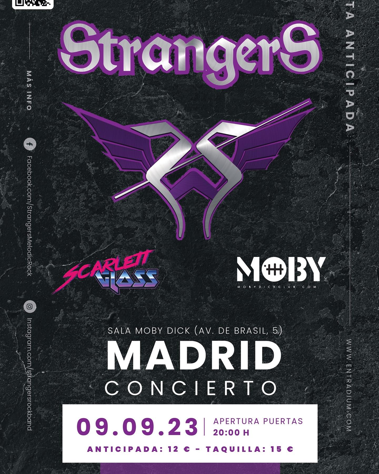 Os recordamos que hoy tenemos una cita con Strangers en la Sala Moby Dick de Madrid