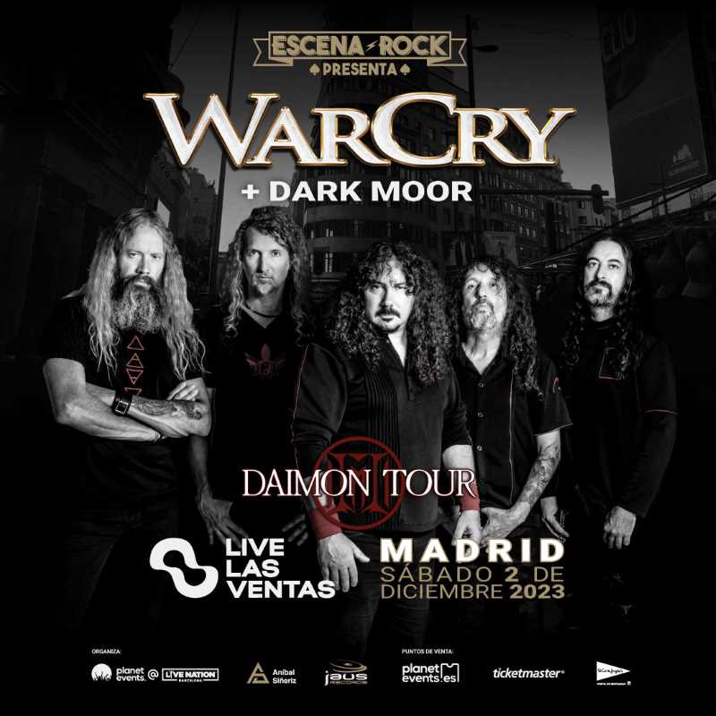Dark Moor acompañará a Warcry en su concierto de Madrid