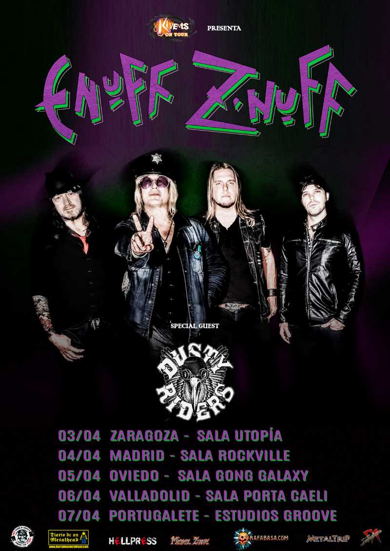 Confirmada la gira española de Enuff Z’ Nuff en abril de 2024