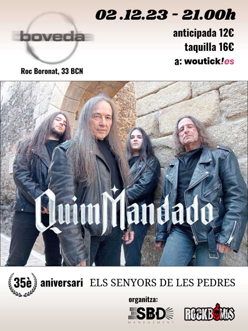 Quim Mandado (Sangtraït) el 2 de diciembre en Barcelona