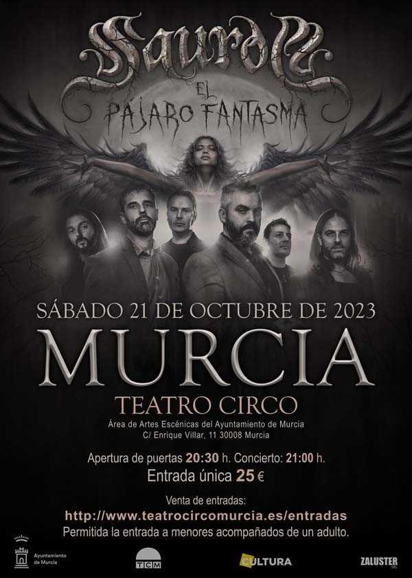 Este sábado 21 de octubre, Saurom en Murcia