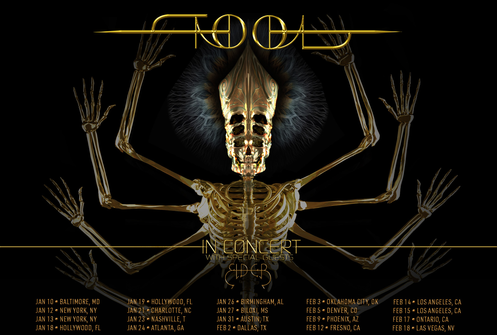 Tool ha anunciado una nueva ronda de fechas en Estados Unidos en 2024.