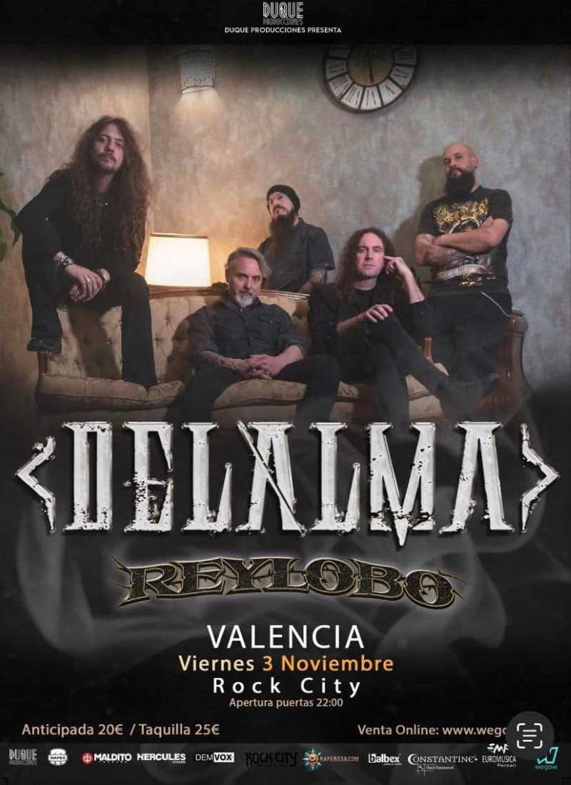 Mañana 3 de noviembre Delalma se presenta en Valencia