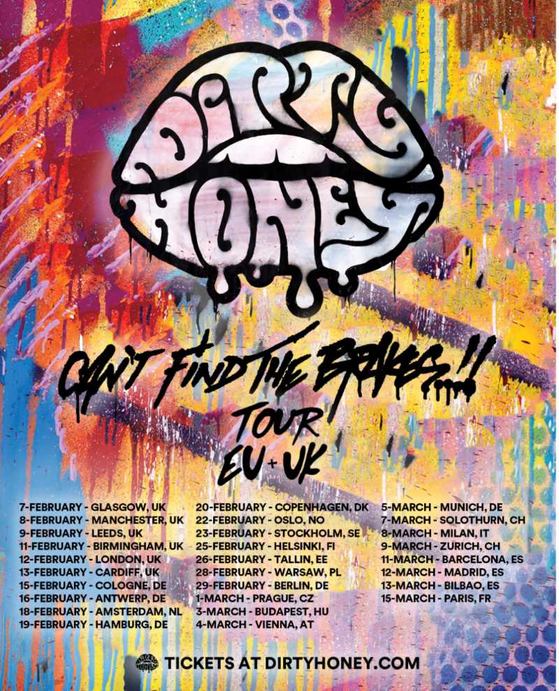 Fechas confirmadas del tour europeo de Dirty Honey