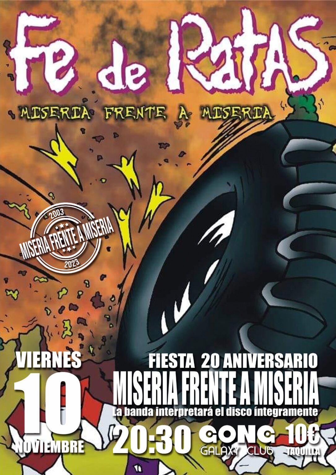 Fe De Ratas en Oviedo el 10 de noviembre