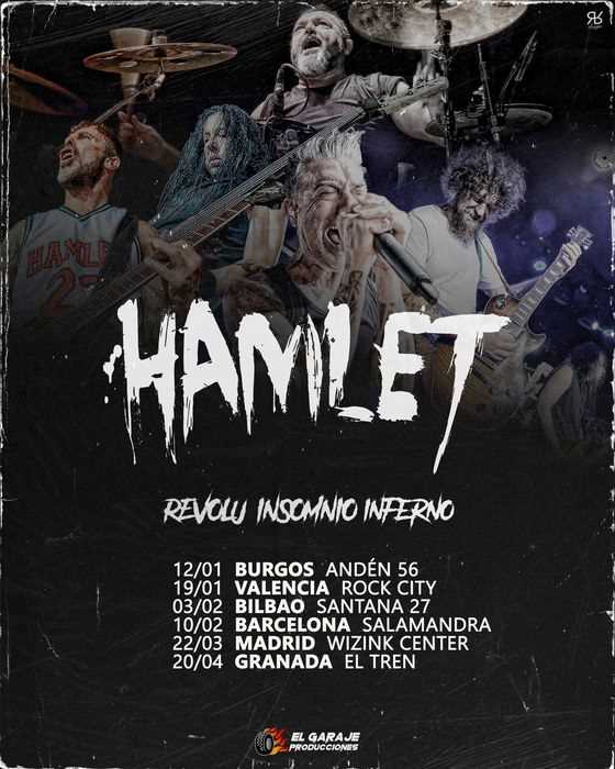 Hamlet confirma fechas de su Gira Revolu-Insomnio-Inferno 2024