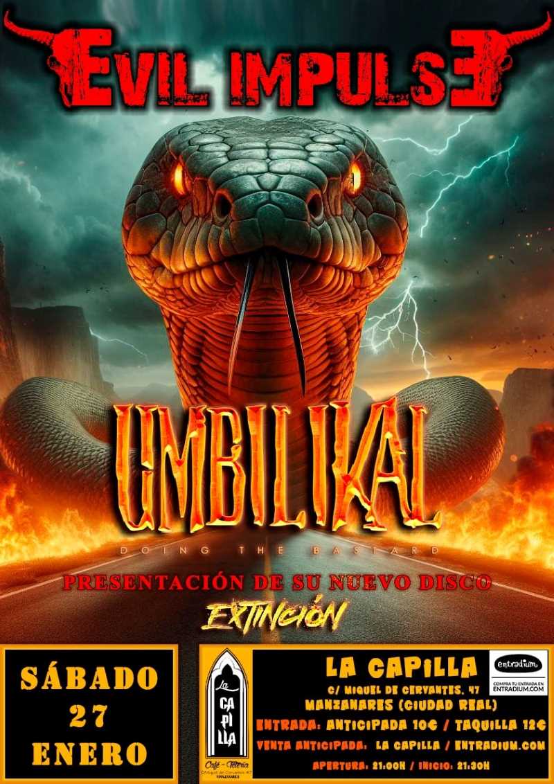 Evil Impulse con Umbilikal D.B. en Manzanares (Ciudad Real)