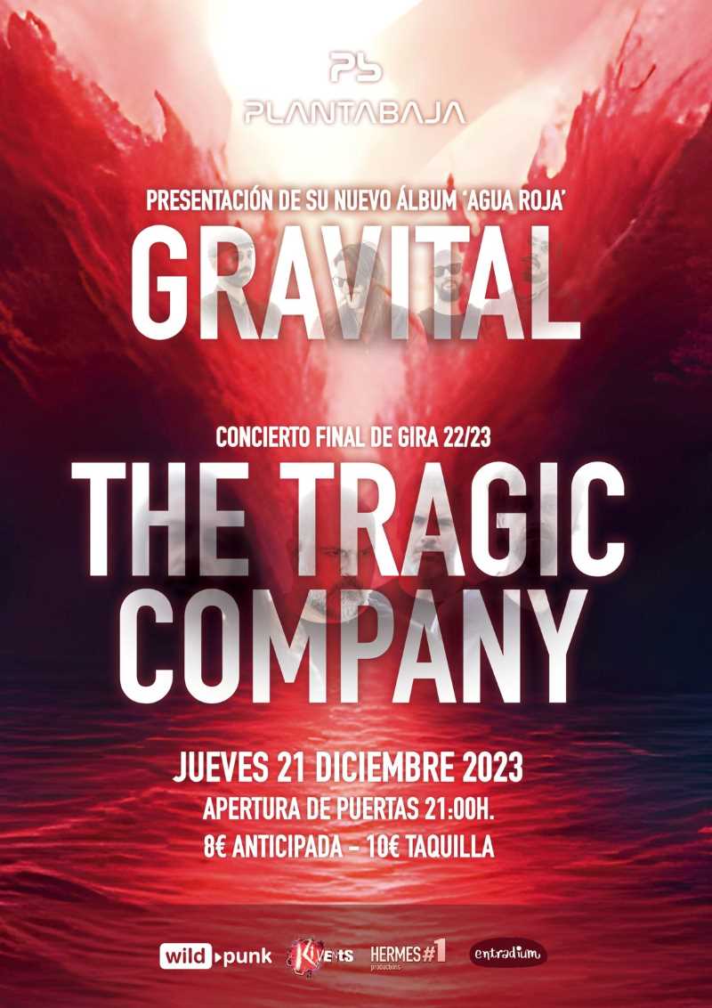 Gravital se presenta este jueves 21 de diciembre en Granada junto con The Tragic Company