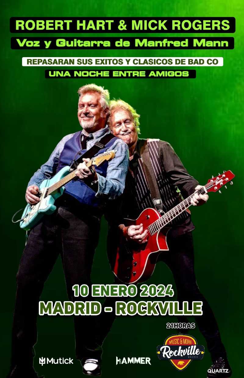 Concierto de Robert Hart con el guitarrista Mick Rogers en Madrid