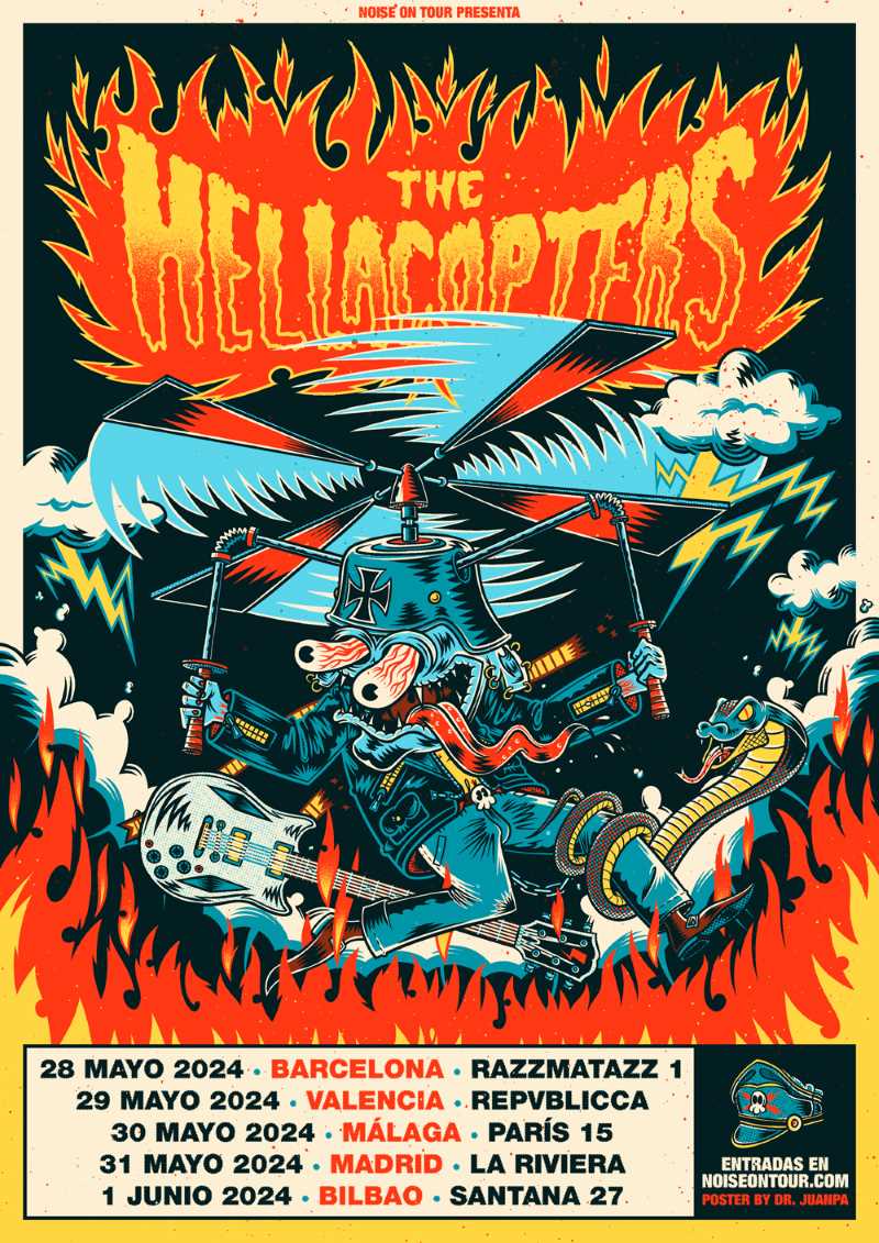 Fechas de la gira española de The Hellacopters para mayo de 2024