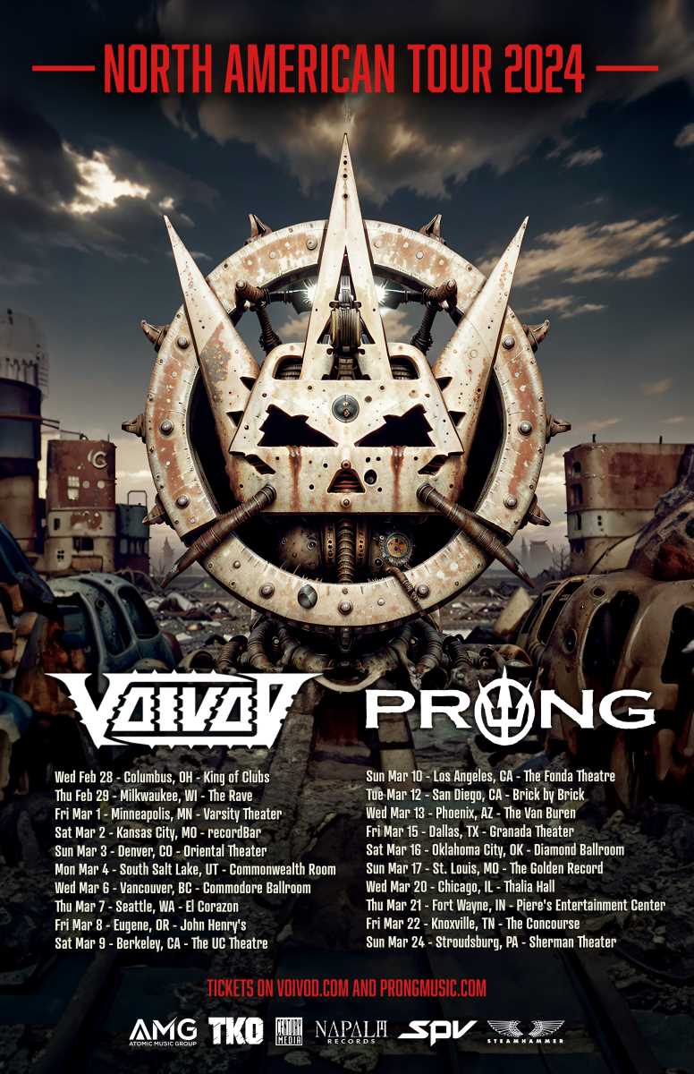 Gira norteamericana de Voivod con Prong