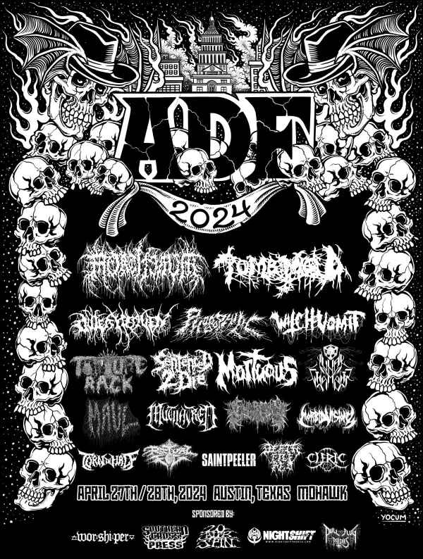 El festival norteamericano Austin Death Fest anuncia su cartel para su próxima edición de finales de abril.