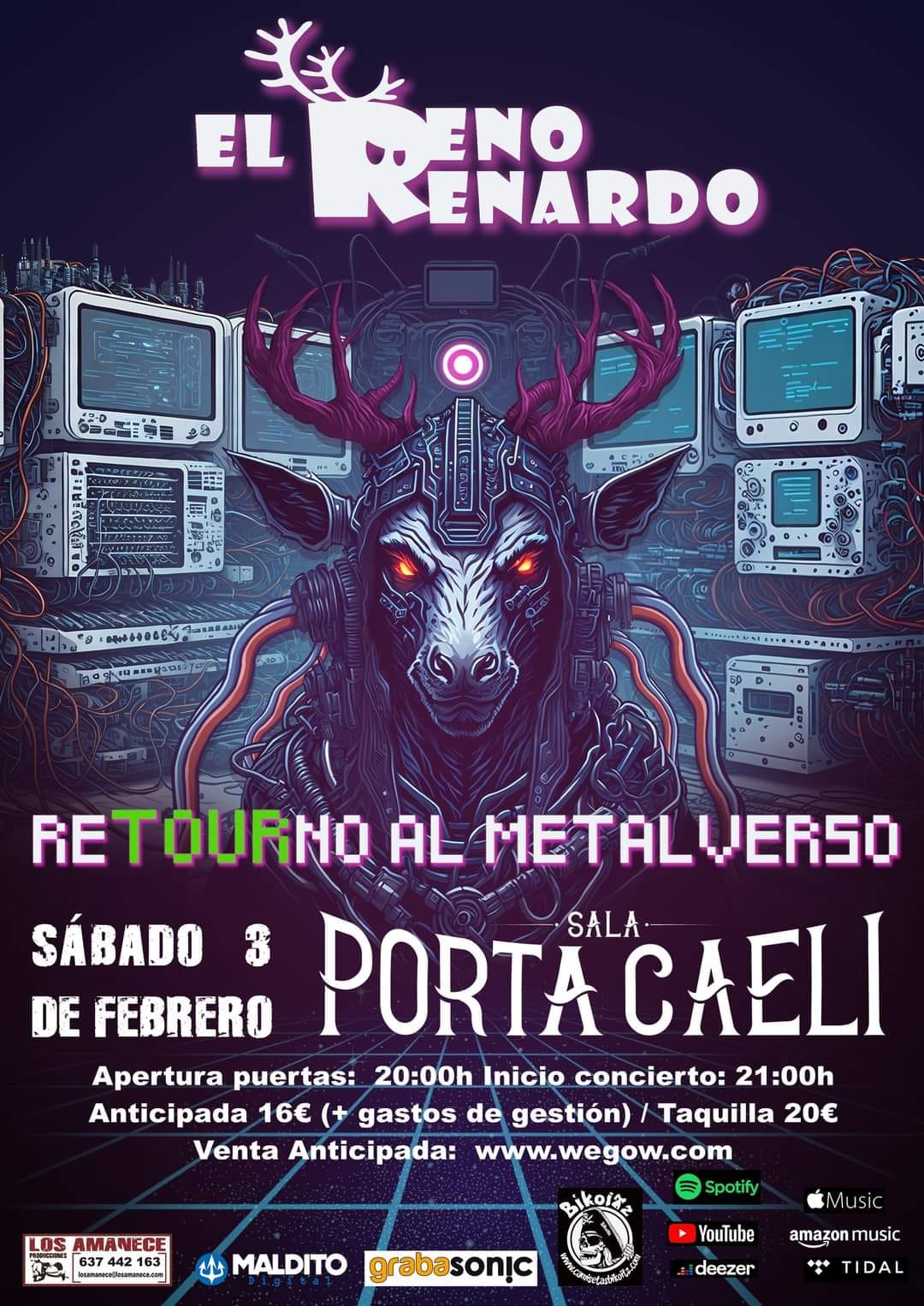 El Reno Renardo en concierto en Valladolid el 3 de febrero