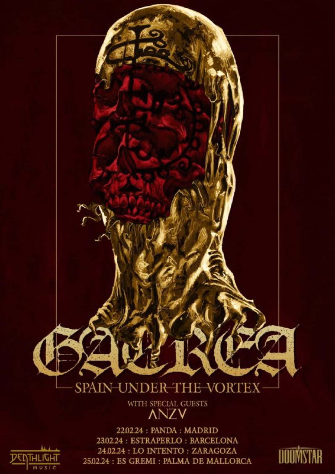 Fechas de la gira de la banda de Black Metal portuguesa Gaerea para el próximo mes de febrero