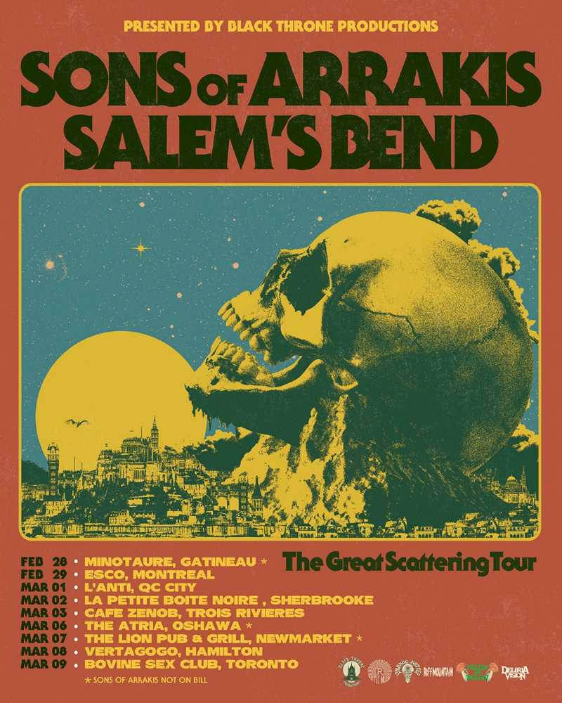 Tour canadiense de Salem’s Bend con Sons Of Arrakis