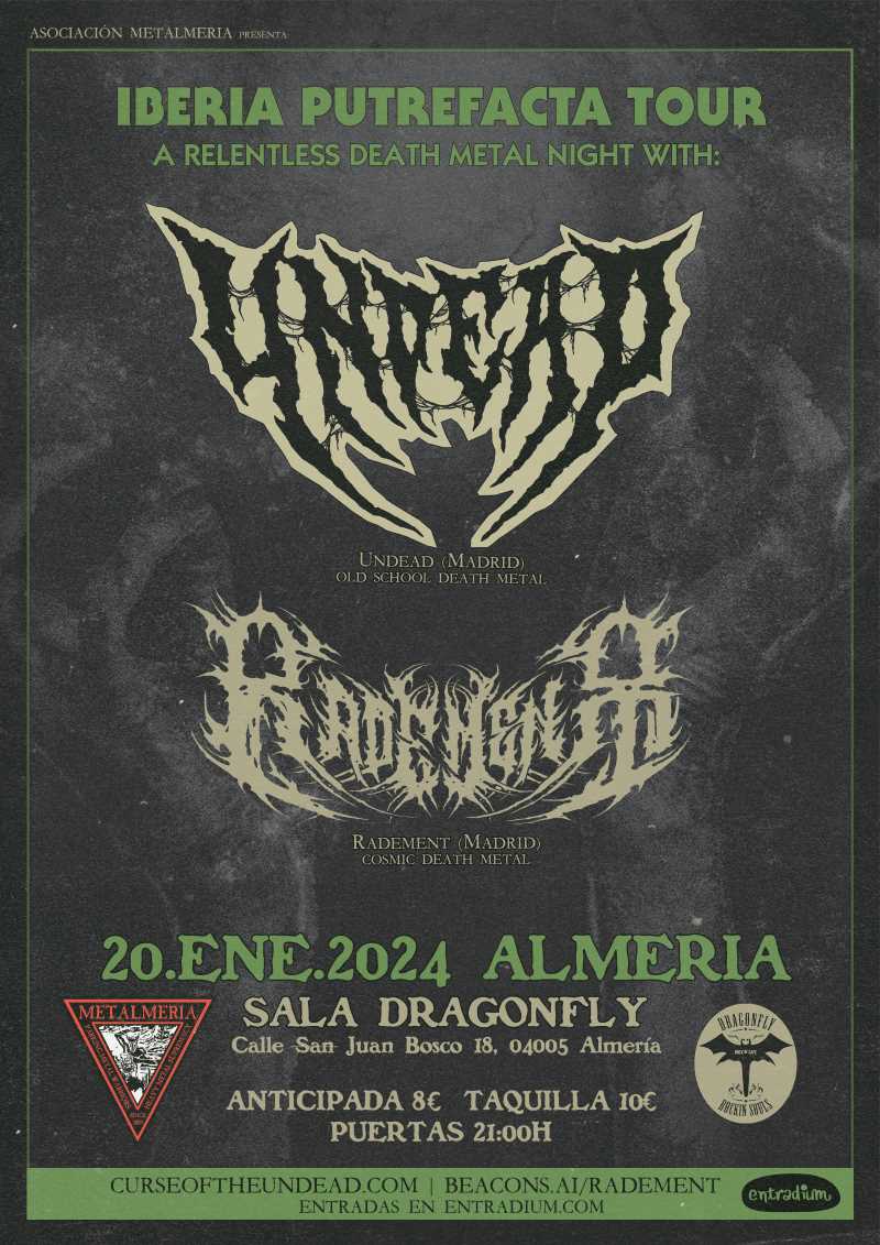 Undead y Radement en Almería el 20 de enero