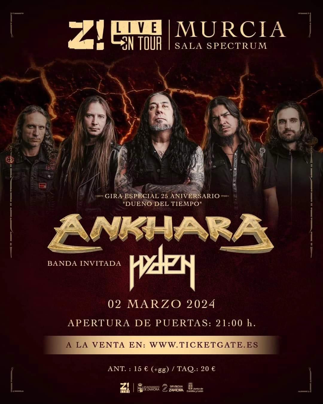 El próximo 2 de marzo tenemos una cita con Ankhara en la Sala Spectrum de Murcia.
