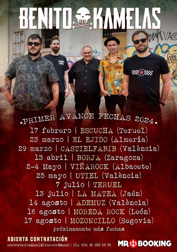 Primeras fechas confirmadas de la gira de Benito Kamelas