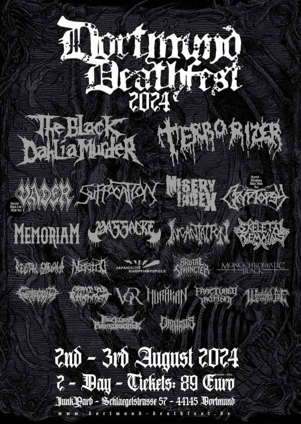 Confirmaciones del Dortmund Deathfest 2024