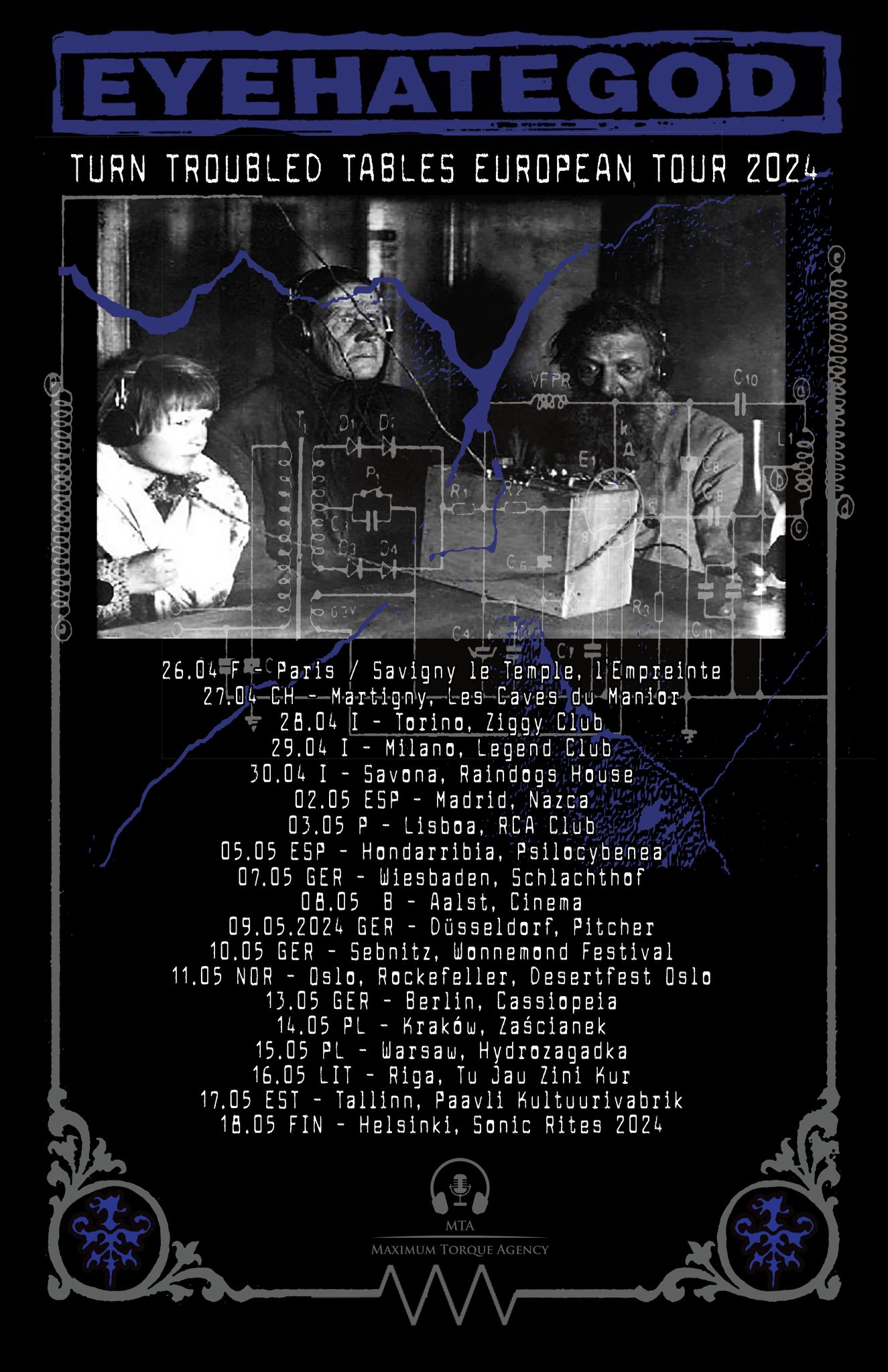 Eyehategod anuncian la gira europea “Turn Troubled Tables”
