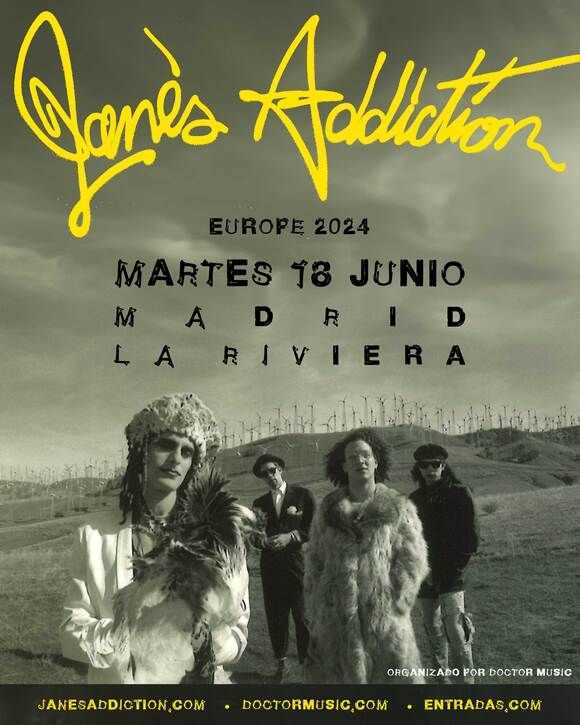 Jane’s Addiction confirma concierto en Madrid el 18 de junio