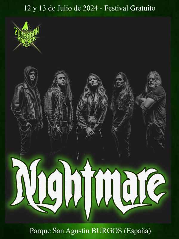 Nightmare, es la nueva incorporación al cartel de la 7ª edición del Zurbarán Rock Burgos