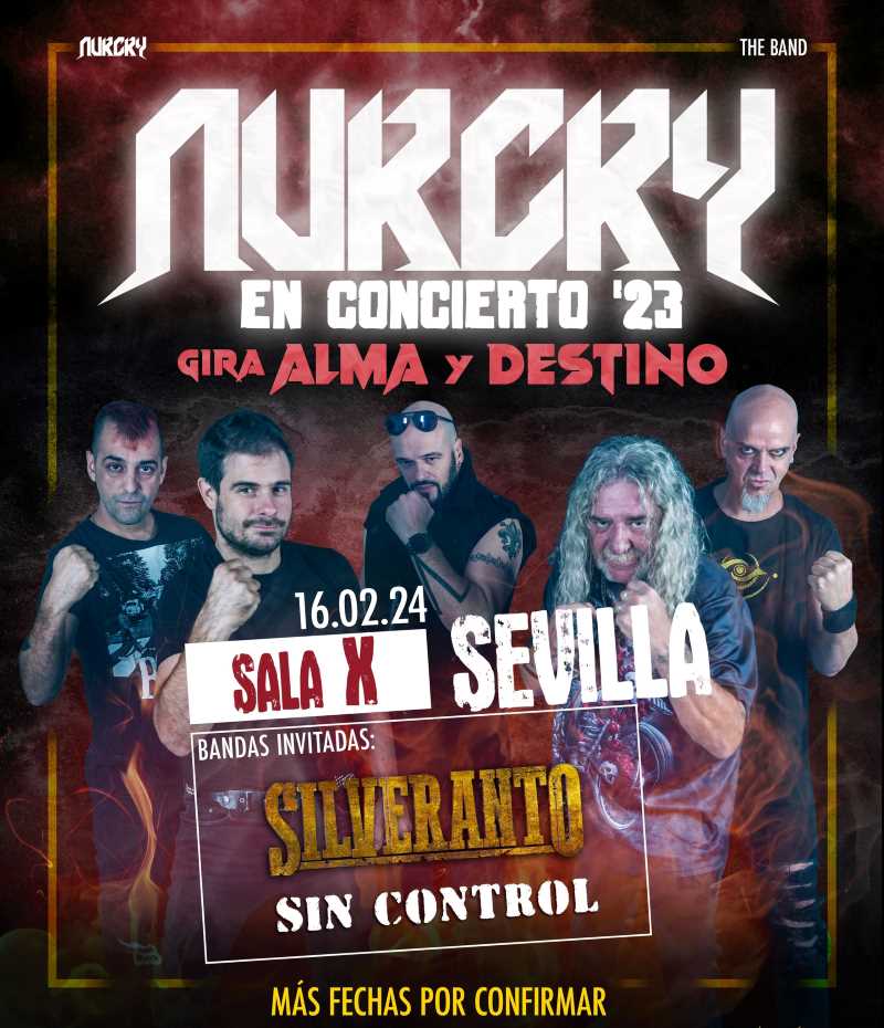 Este viernes Nurcry en Sevilla junto a Silveranto y Sin Control