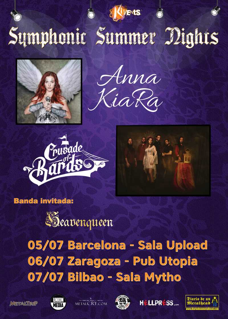 Confirmada la gira de Anna KiaRa junto con Crusade Of Bards en julio