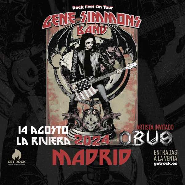 Gene Simmons Band actuará en Madrid (La Rivera) el próximo 14 de agosto