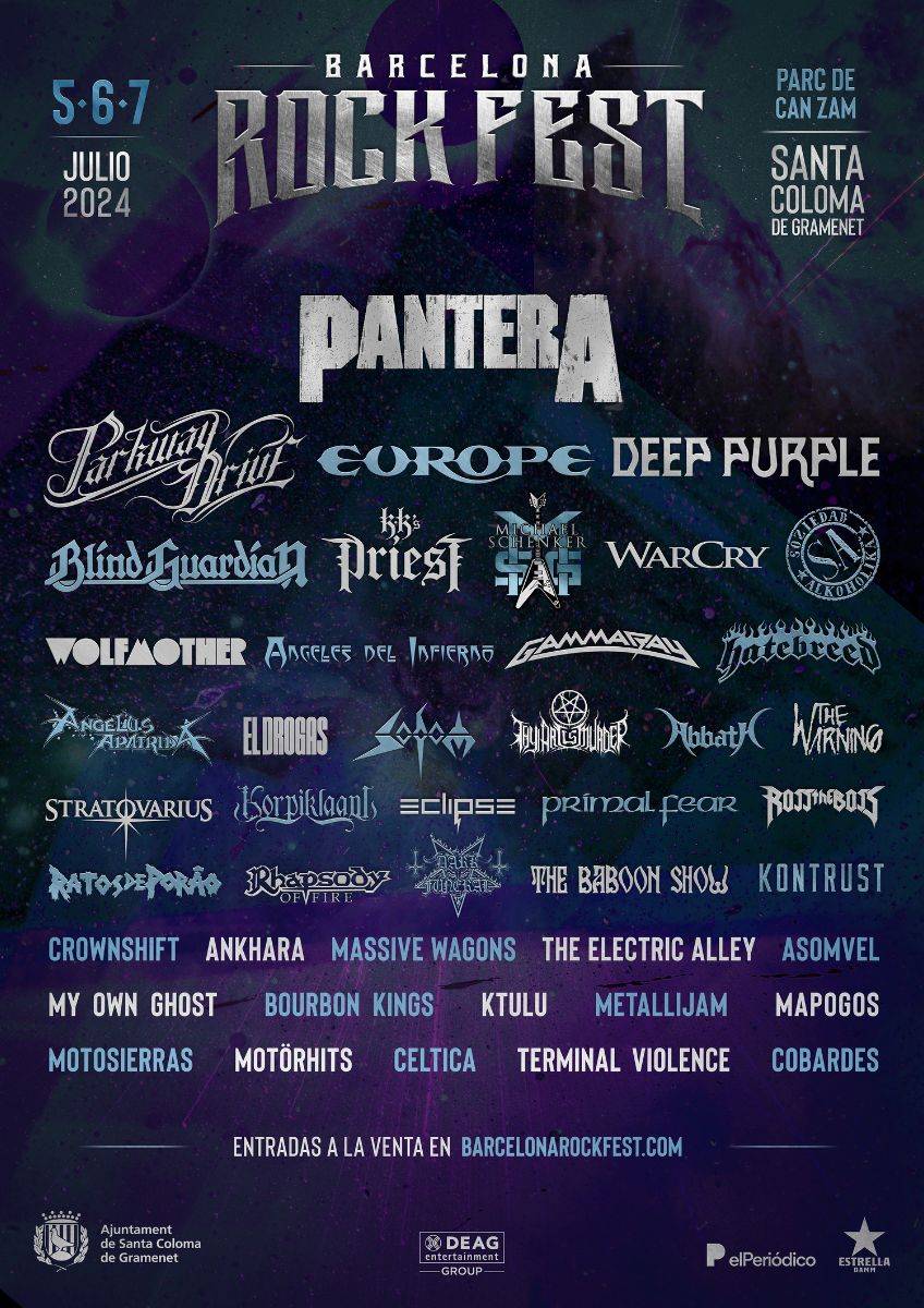 Con la confirmación de Pantera entre otros, la nueva edición del Barcelona Rock Fest cierra su cartel.
