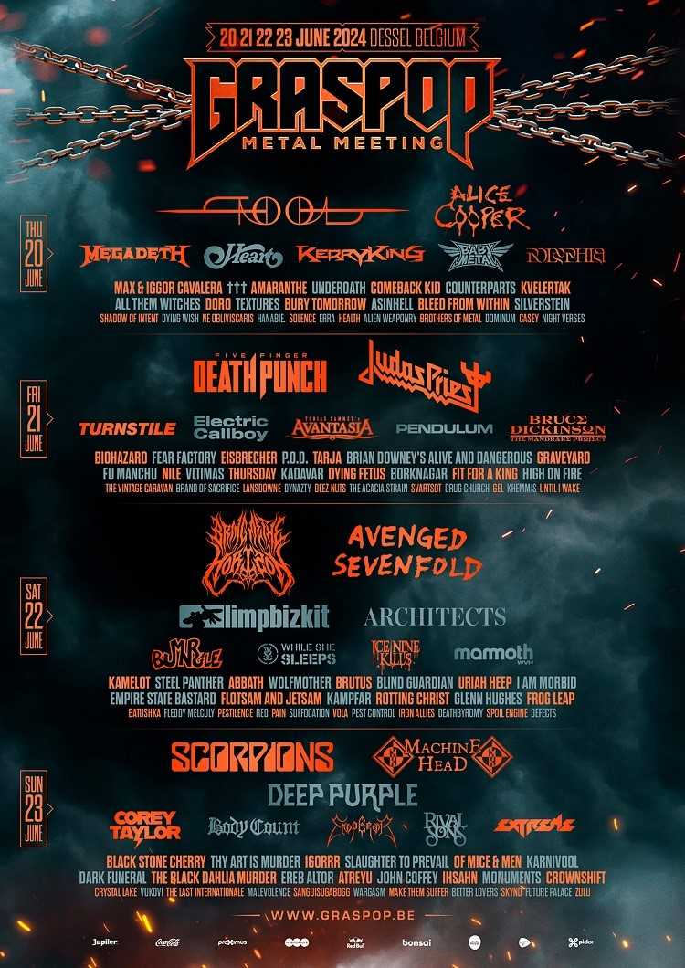 Últimas confirmaciones del Graspop Metal Meeting 2024