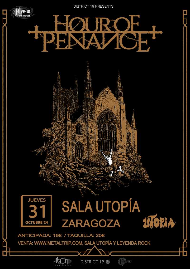 Hour Of Penance el 31 de octubre en Zaragoza