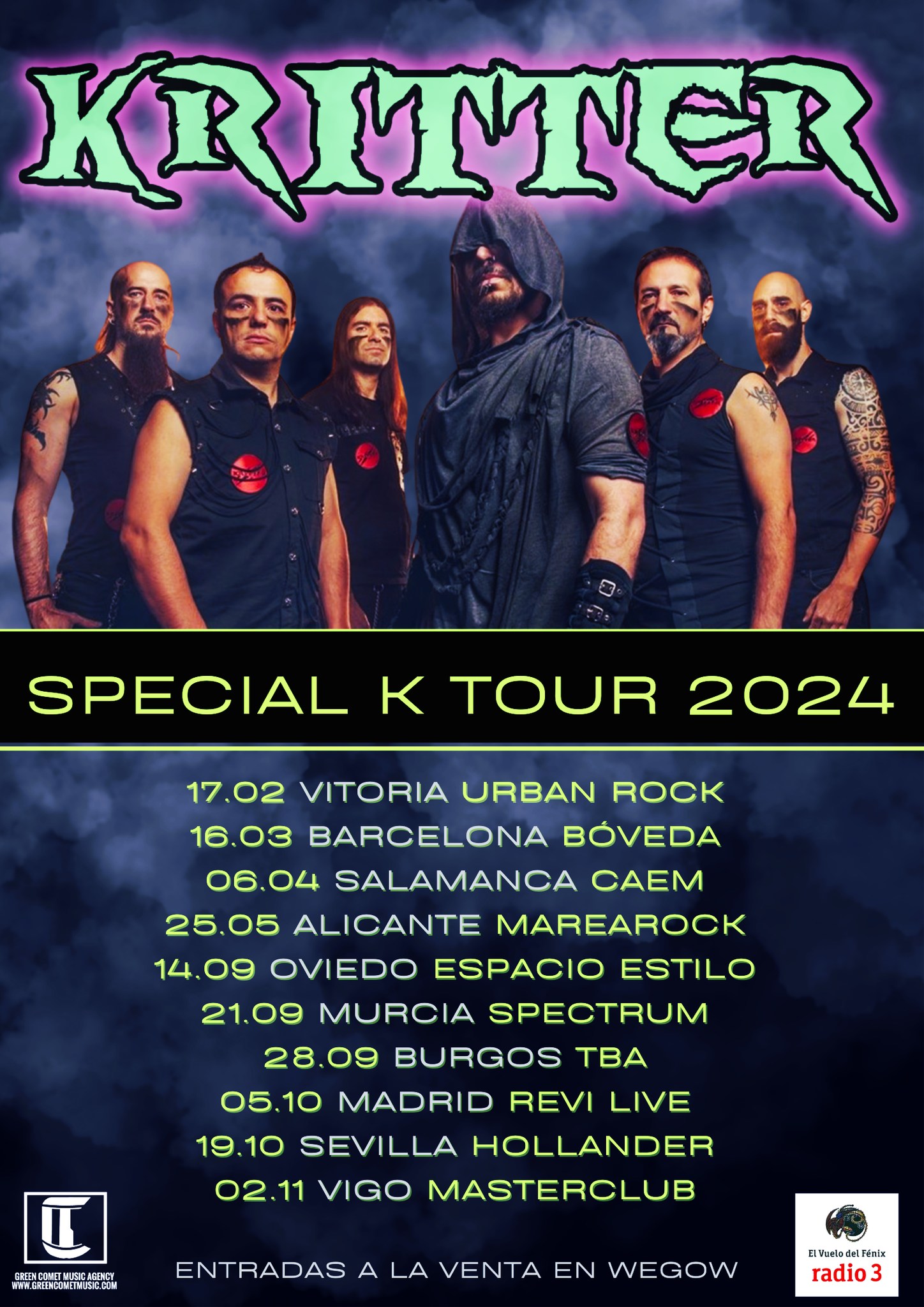 Kritter publica fechas del que será su próximo tour que lleva por nombre “Special K Tour 2024”.