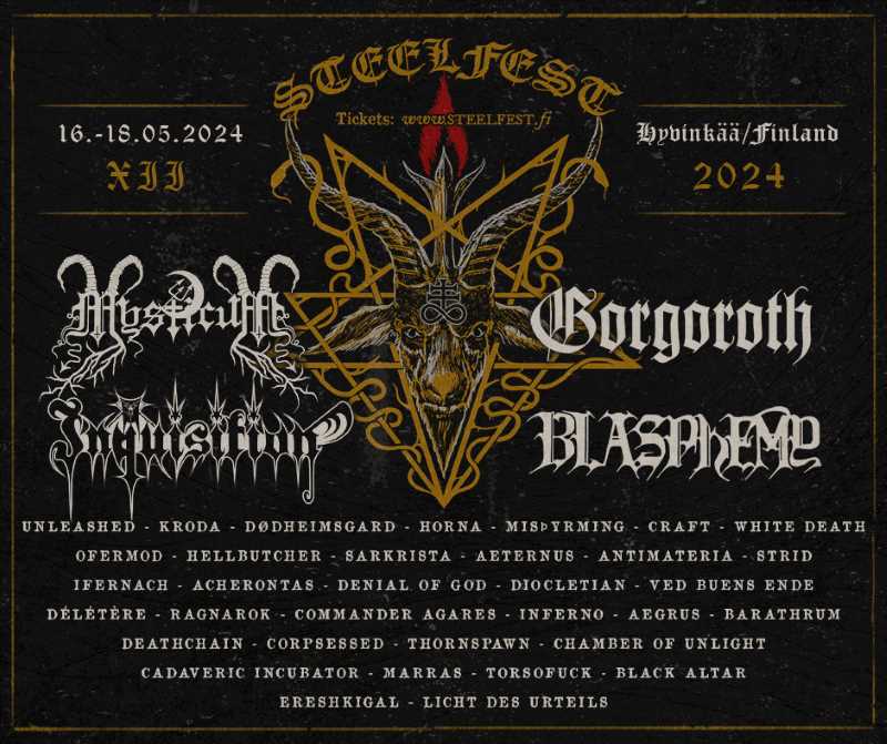 Completo el cartel del Steelfest 2024 de Finlandia