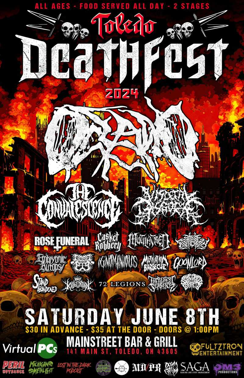 Novedades en el festival norteamericano Toledo Death Fest 2024