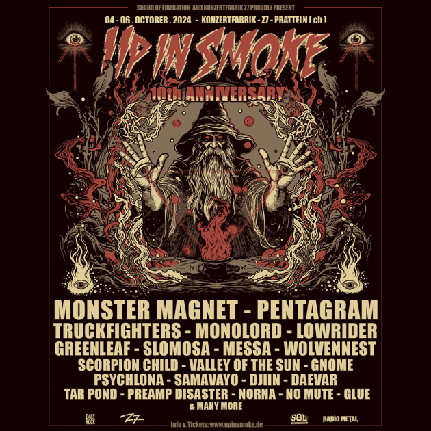Monster Magnet confirmado entre otros al Up In Smoke Festival 2024